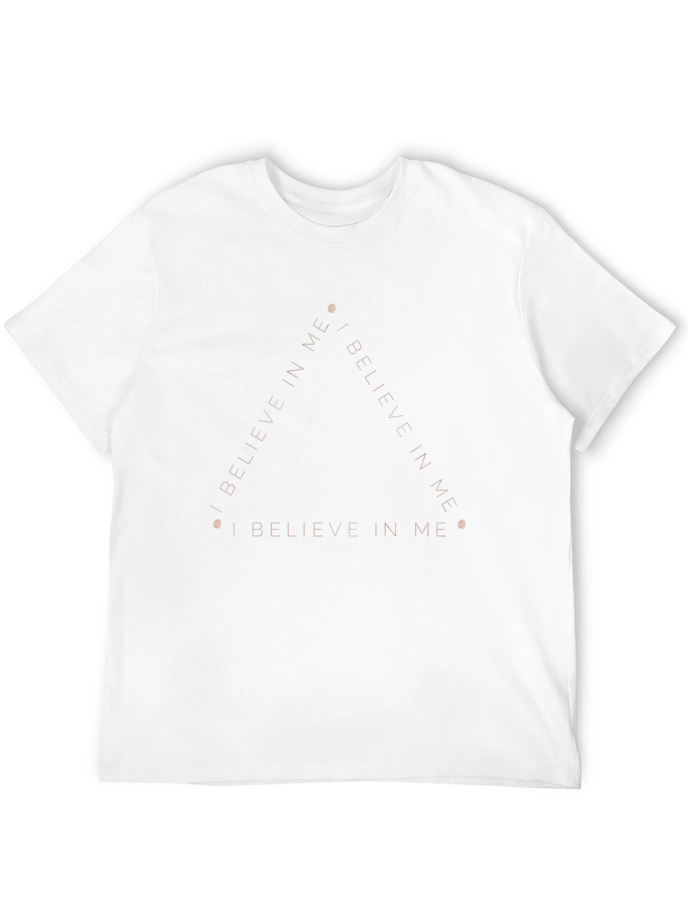 Believe In Me Triangle Graphic Tee - Black