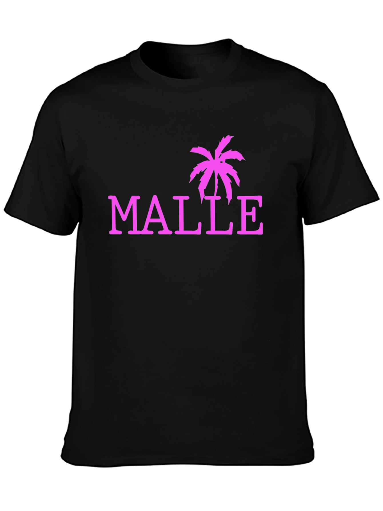 Malle Palm Tree Graphic Tee - Black Casual Shirt