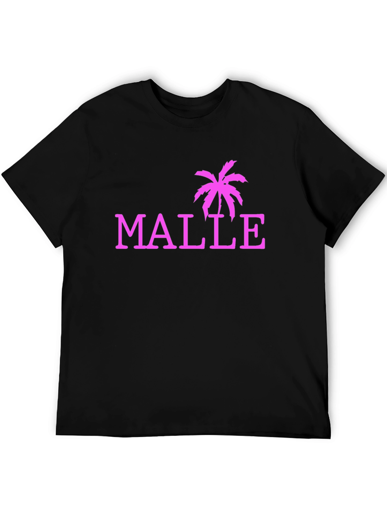 Malle Palm Tree Graphic Tee - Black Casual Shirt