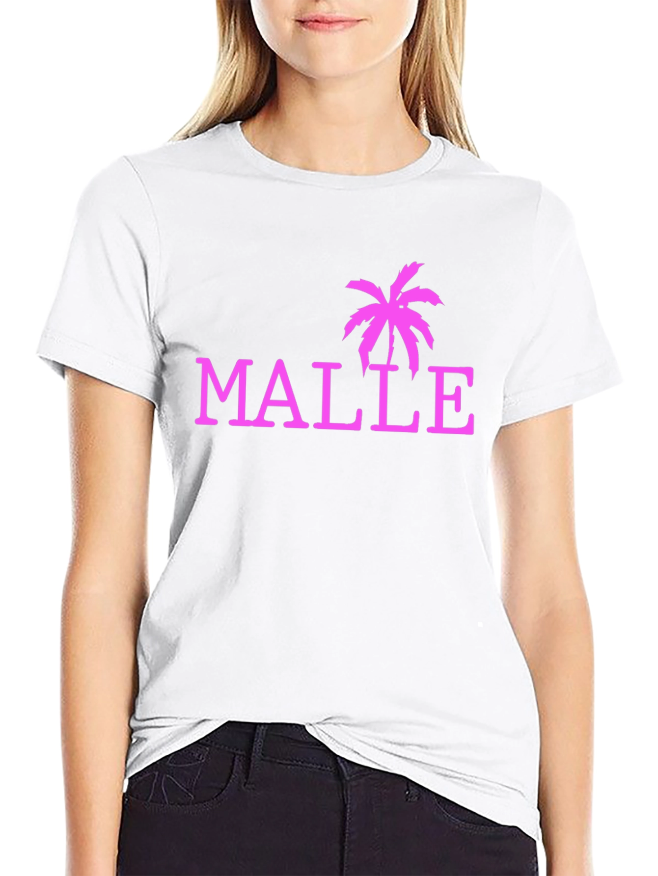 Malle Palm Tree Graphic Tee - Black Casual Shirt
