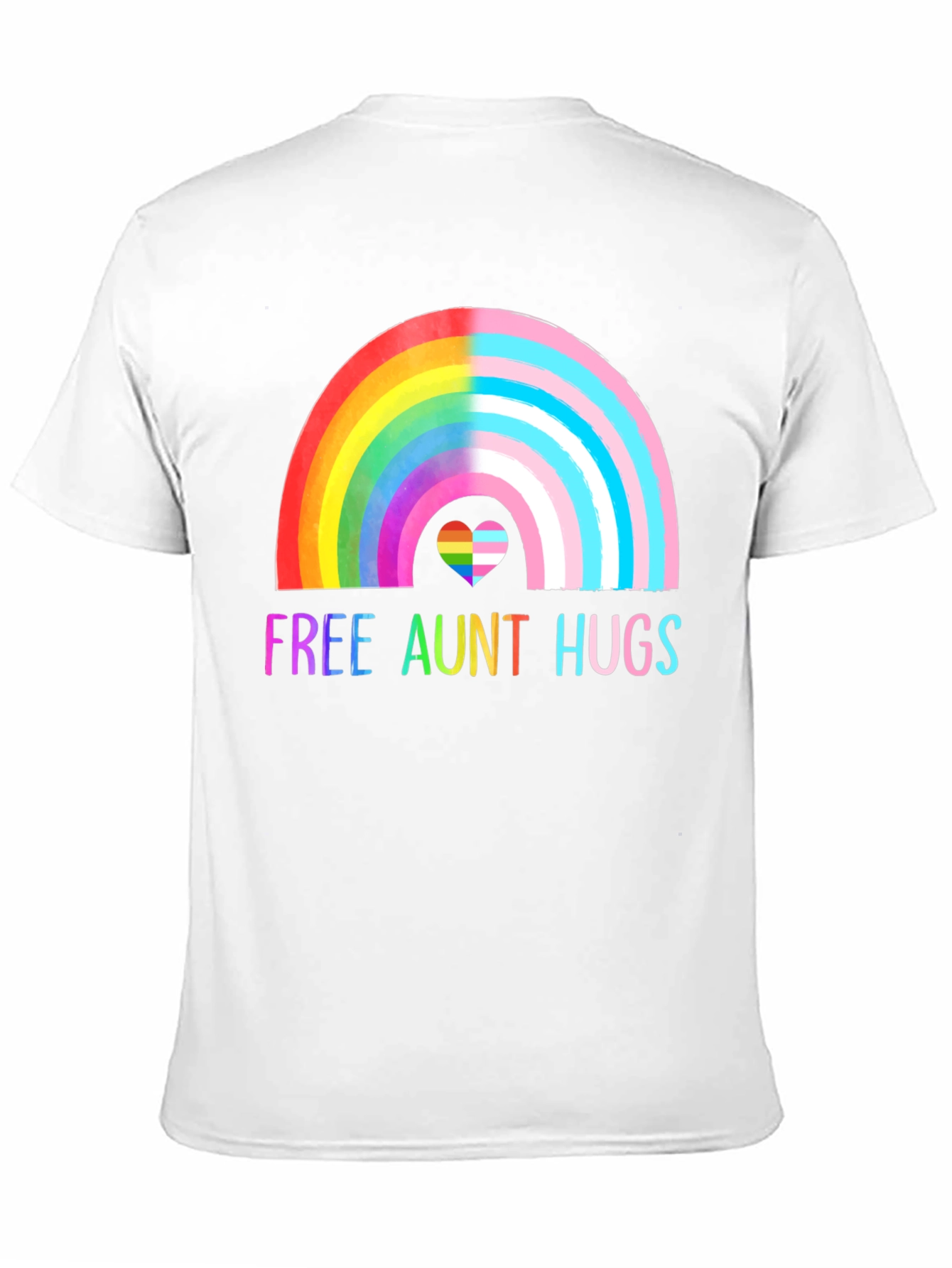 Free Aunt Hugs Pride T-Shirt LGBT Rainbow Tee