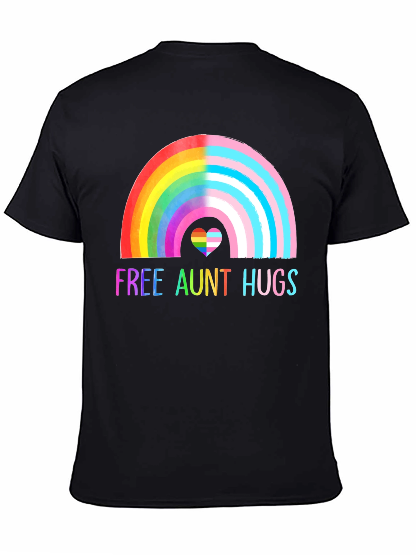 Free Aunt Hugs Pride T-Shirt LGBT Rainbow Tee