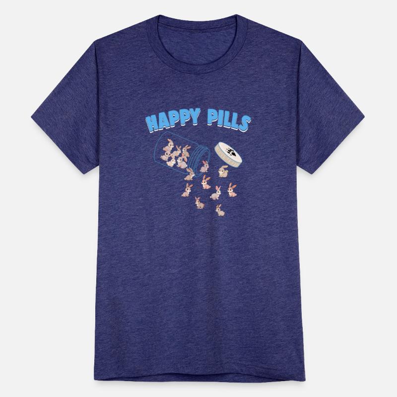 Happy Pills Farm Animal Funny Rabbit Lovers Humor