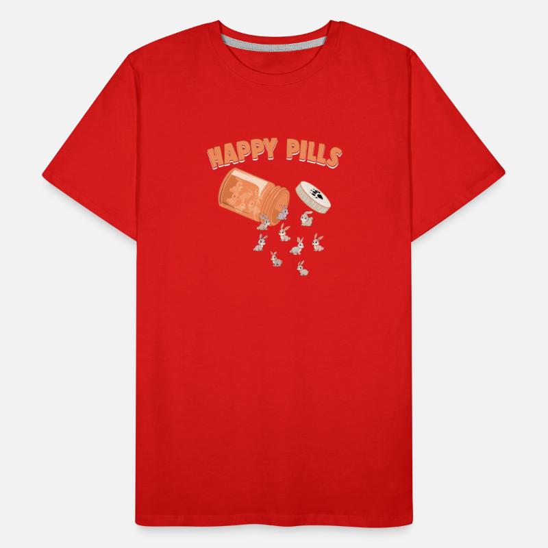 Happy Pills Rabbit Funny Farm Animal Lovers Humor
