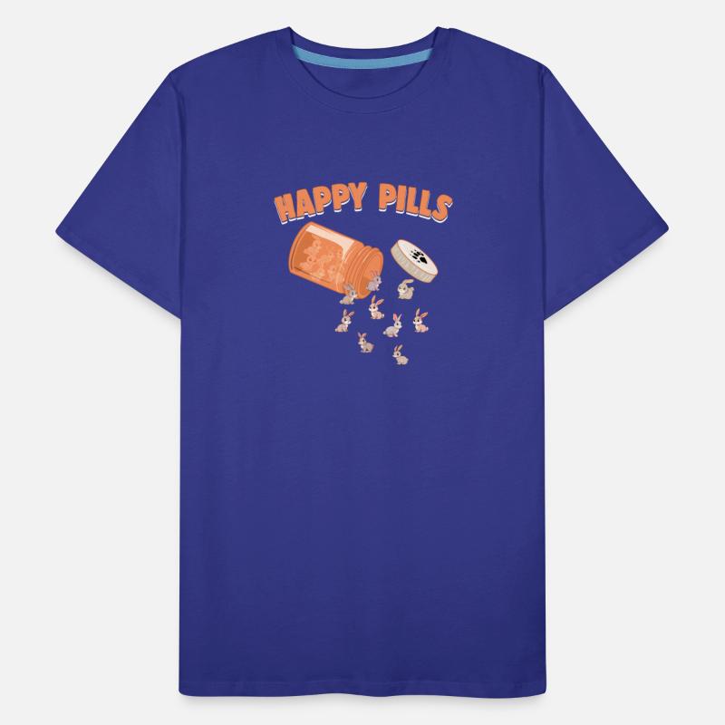 Happy Pills Rabbit Funny Farm Animal Lovers Humor
