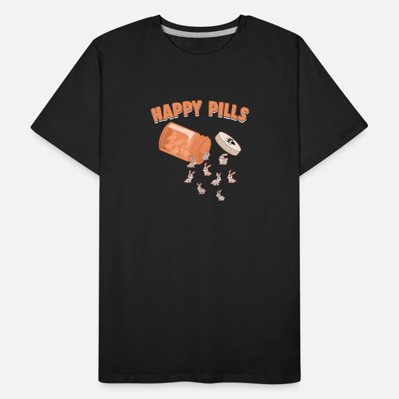 Happy Pills Rabbit Funny Farm Animal Lovers Humor