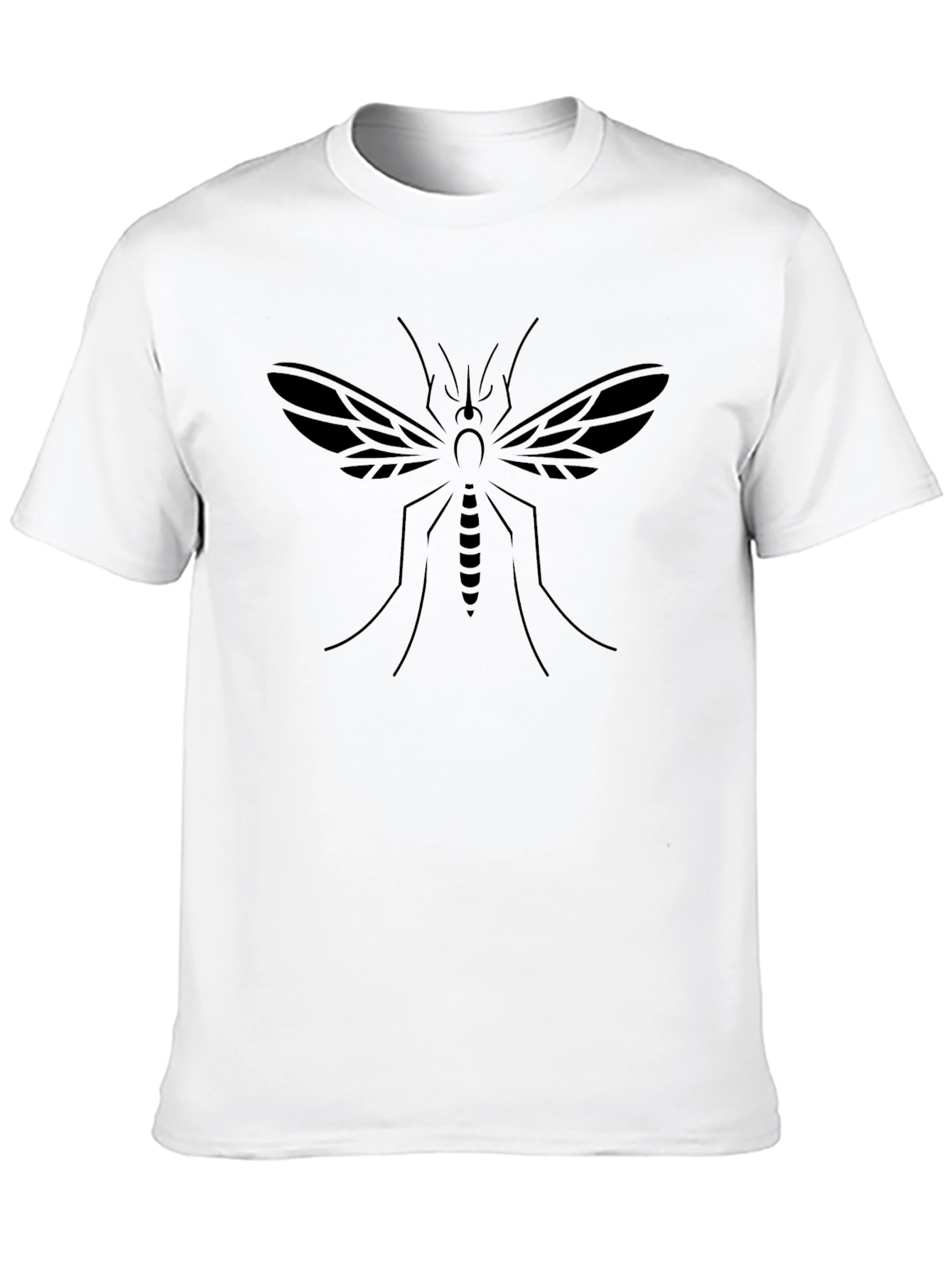 Black Mosquito Graphic Tee - Stylish Insect Design
