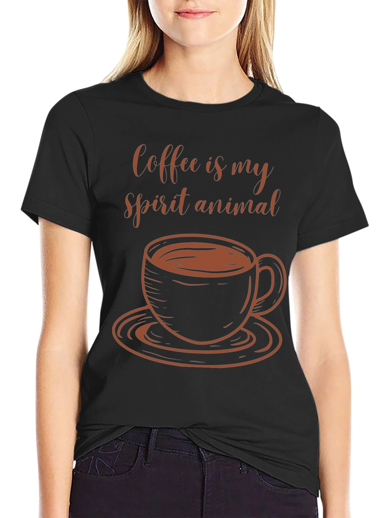 Coffee is My Spirit Animal Graphic Tee