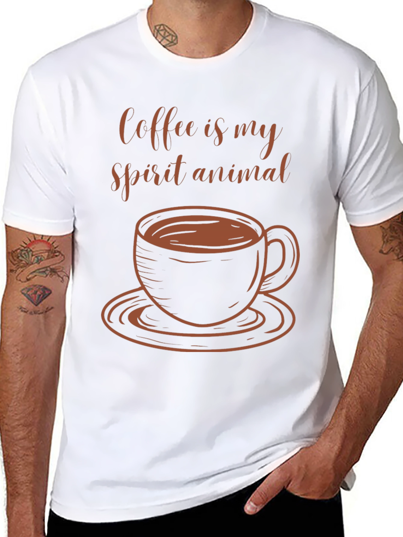 Coffee is My Spirit Animal Graphic Tee