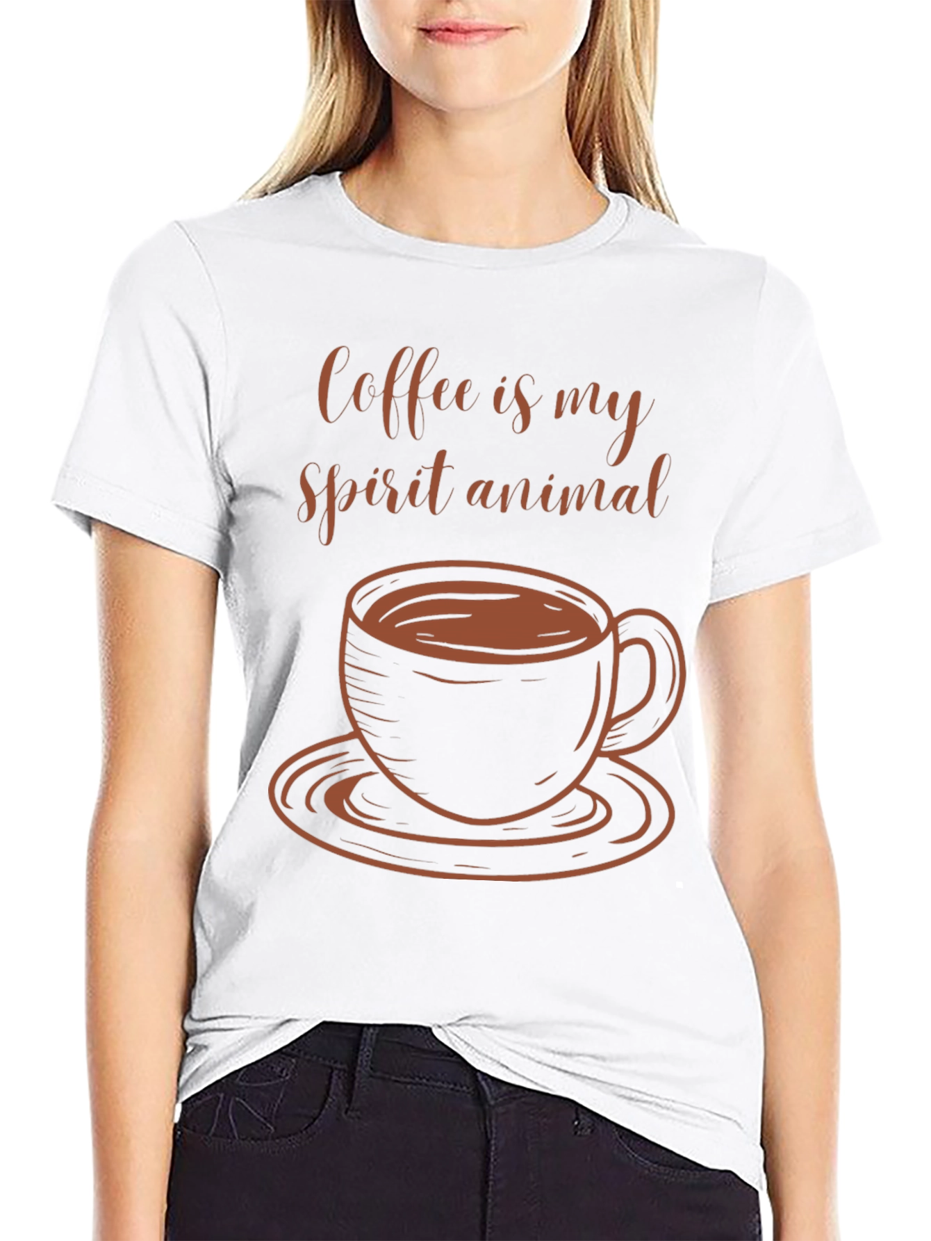 Coffee is My Spirit Animal Graphic Tee