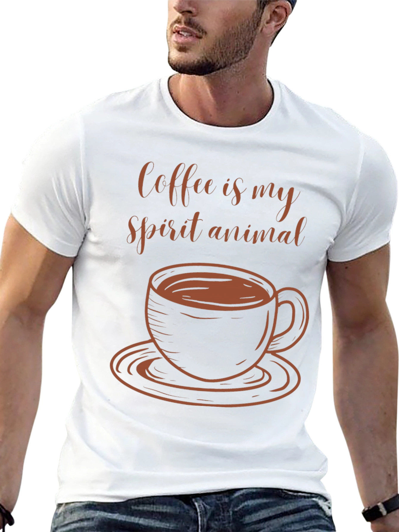 Coffee is My Spirit Animal Graphic Tee