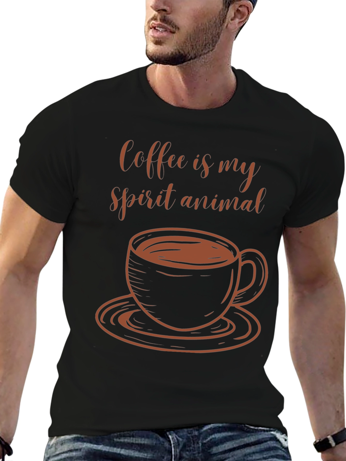 Coffee is My Spirit Animal Graphic Tee