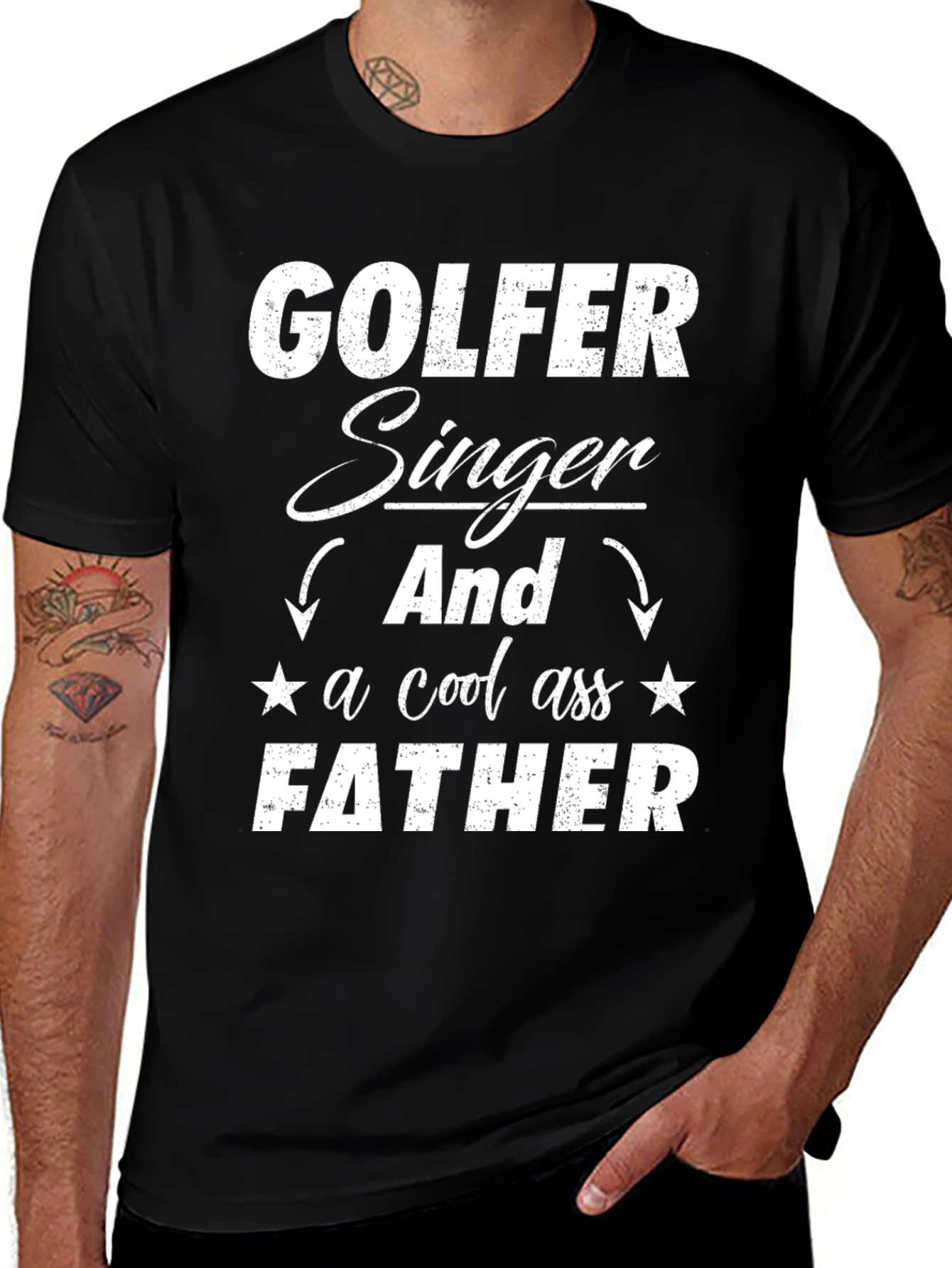 Golfer Singer Cool Ass Father T-Shirt
