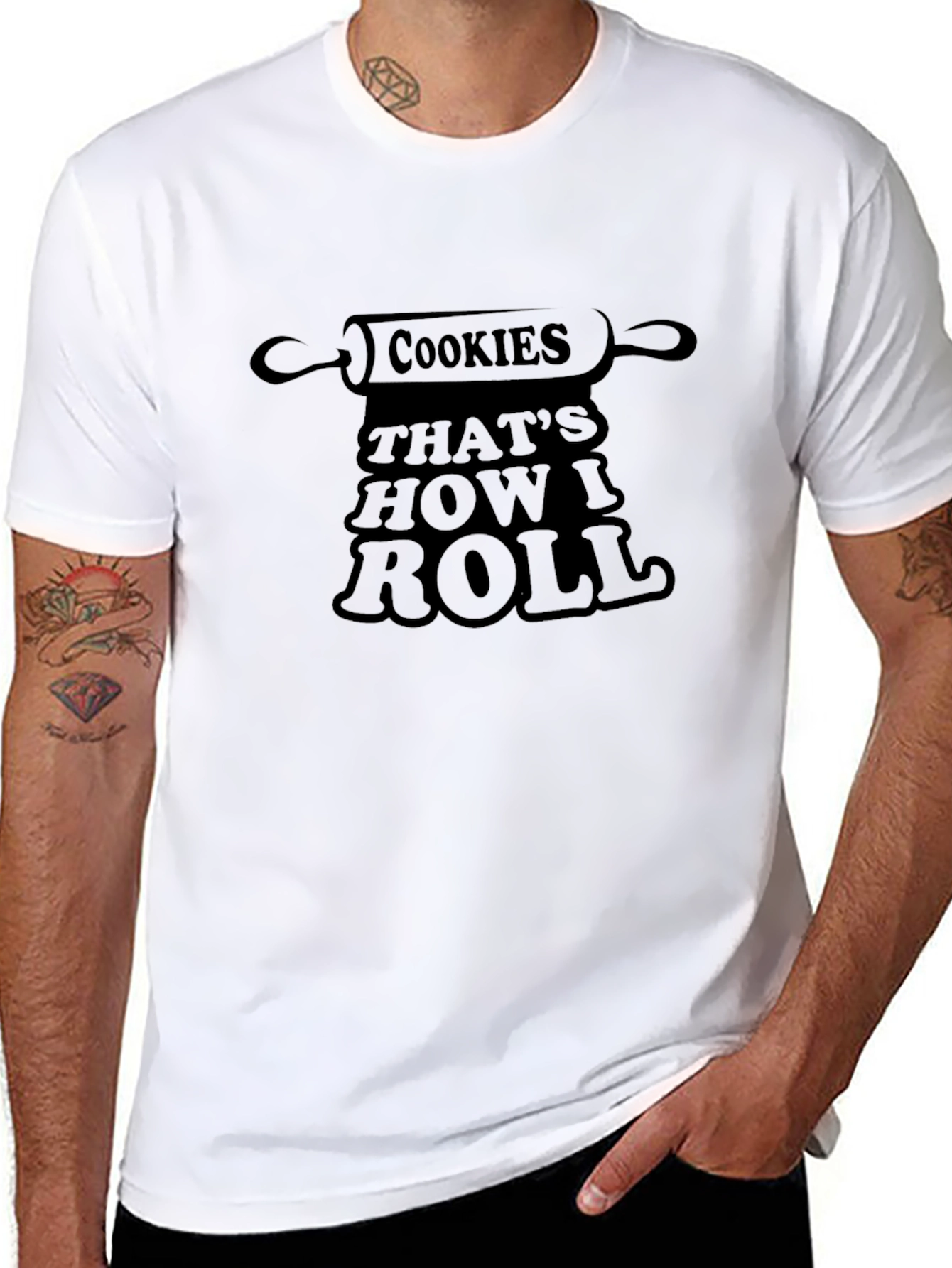 Cookies Thats How I Roll Graphic T-Shirt