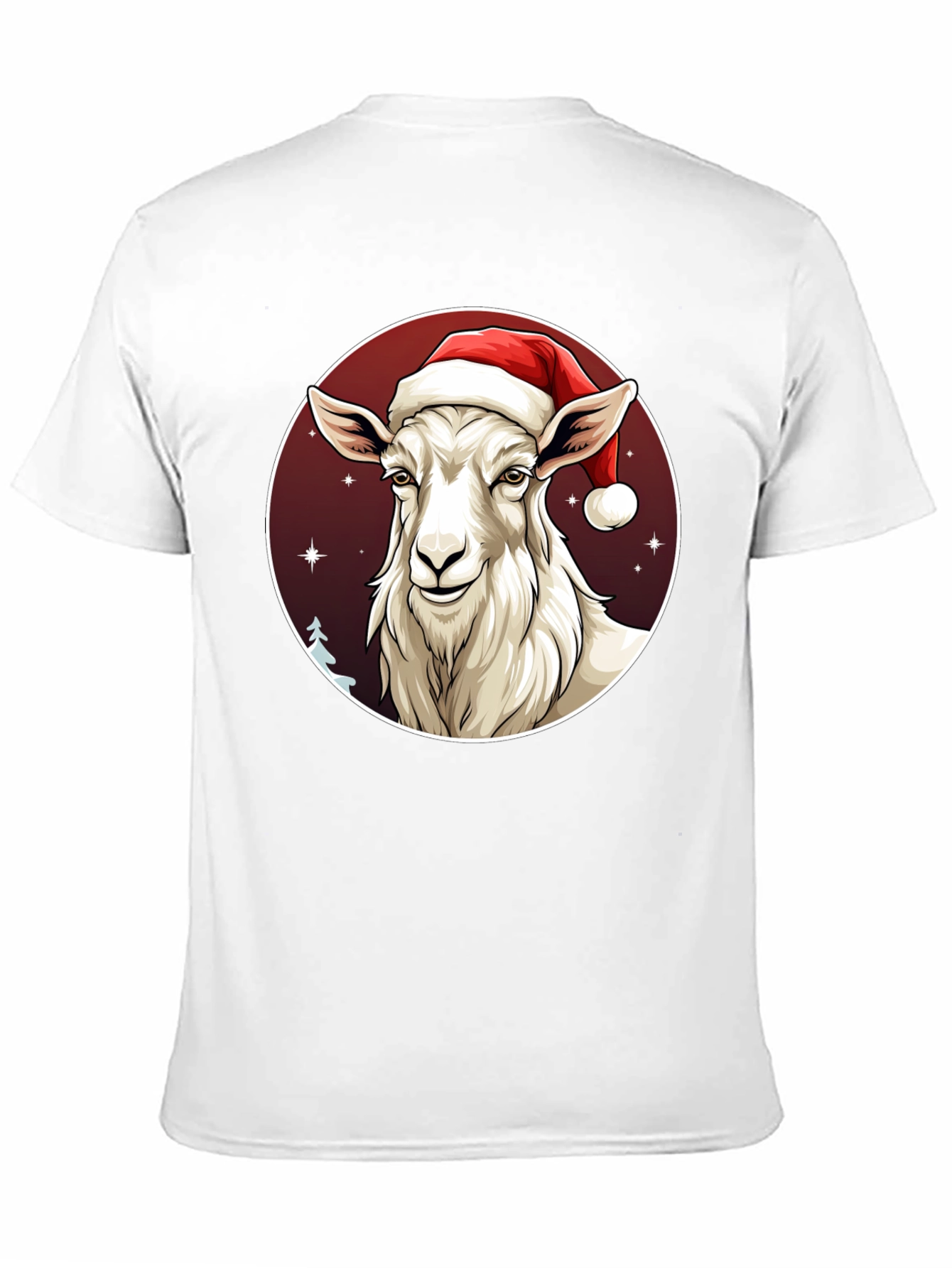 Christmas Goat T-Shirt - Holiday Animal Graphic Tee