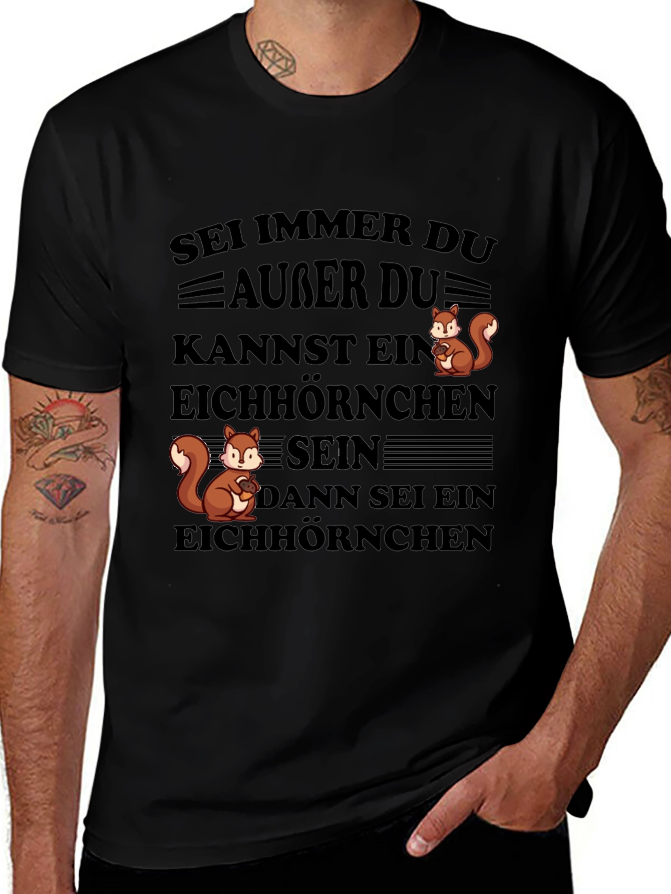 Be Yourself Squirrel T-Shirt - Funny Animal Tee