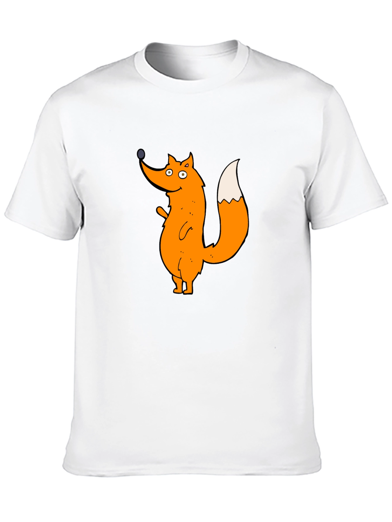 Cartoon Fox Graphic T-Shirt
