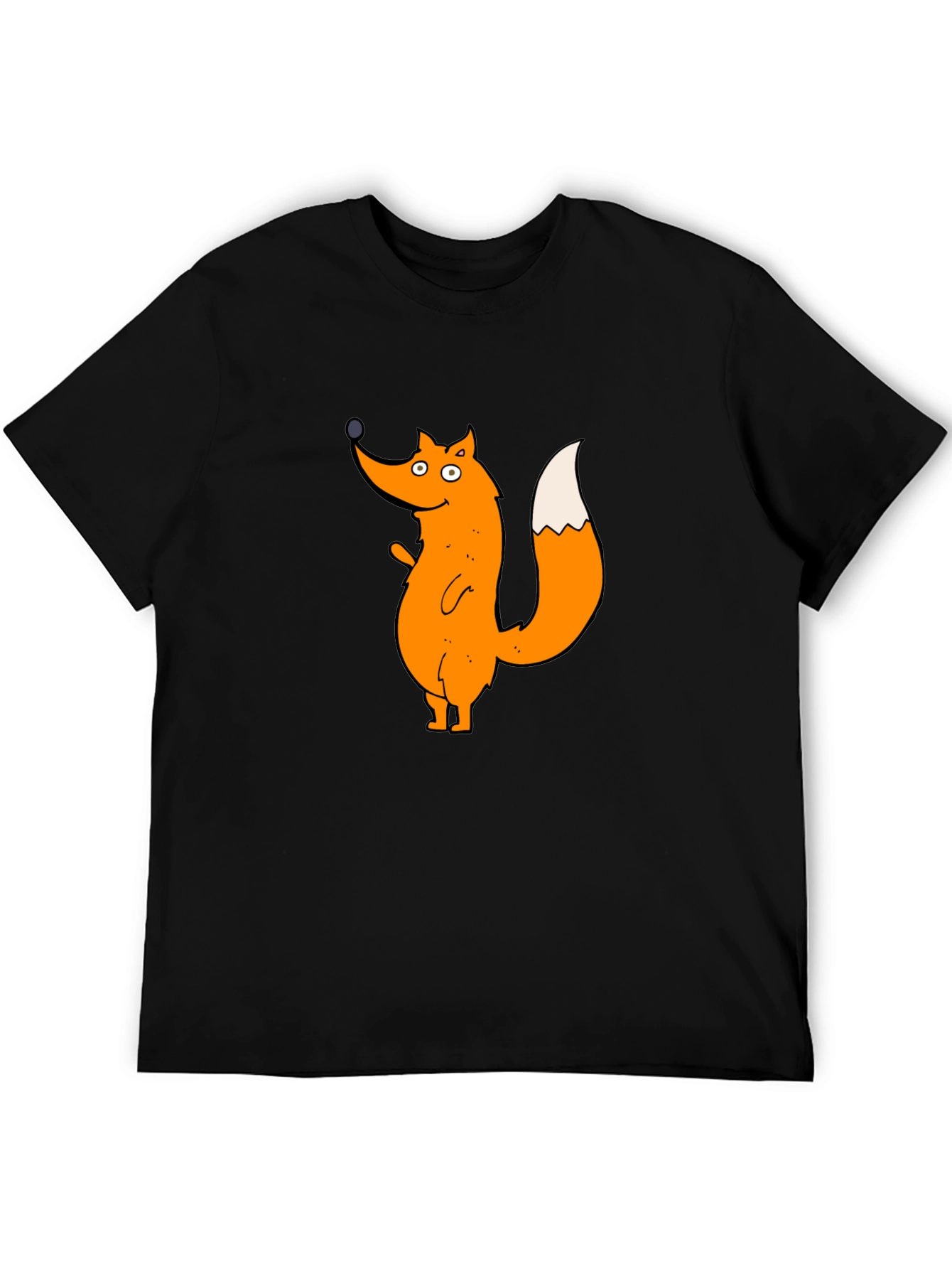 Cartoon Fox Graphic T-Shirt