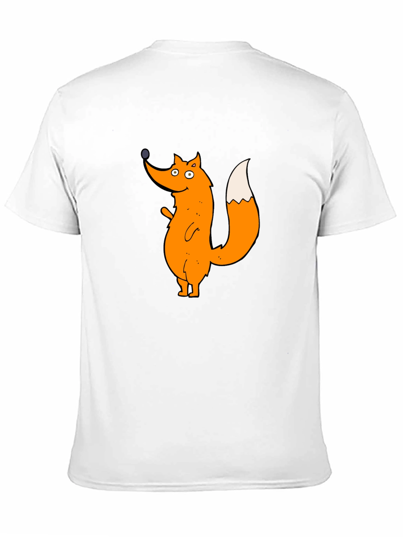 Cartoon Fox Graphic T-Shirt
