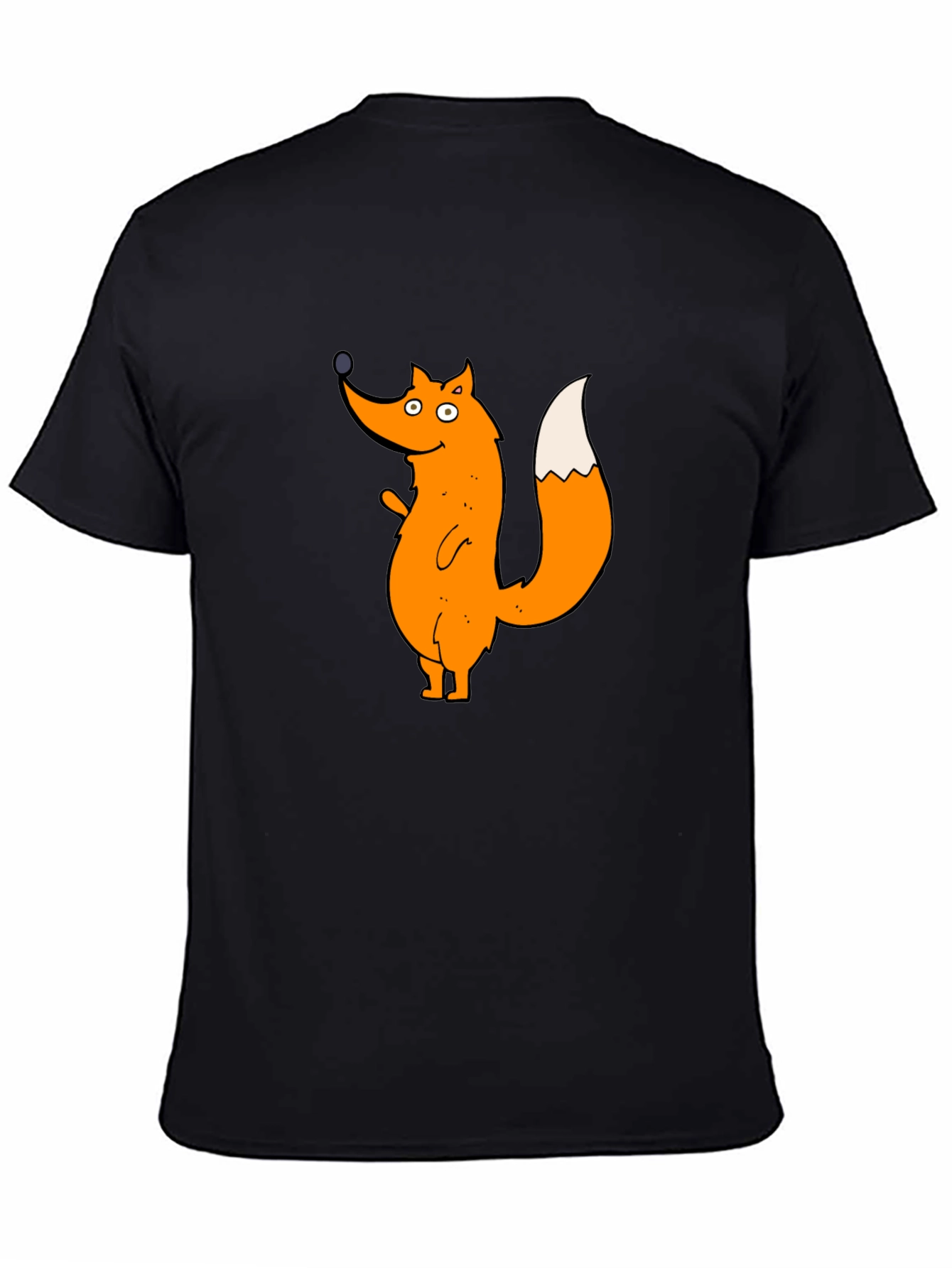 Cartoon Fox Graphic T-Shirt