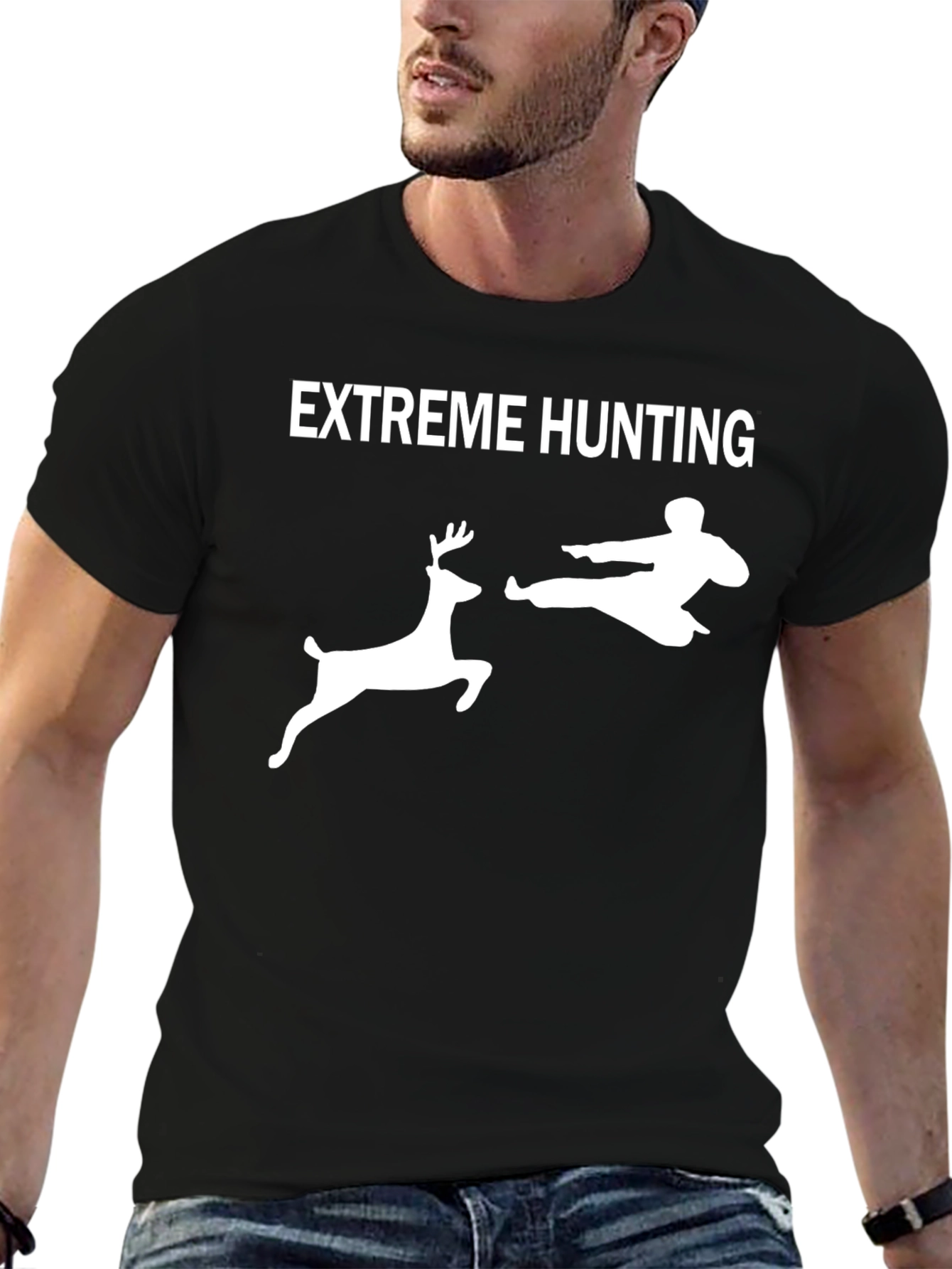 Extreme Hunting Black Graphic Tee