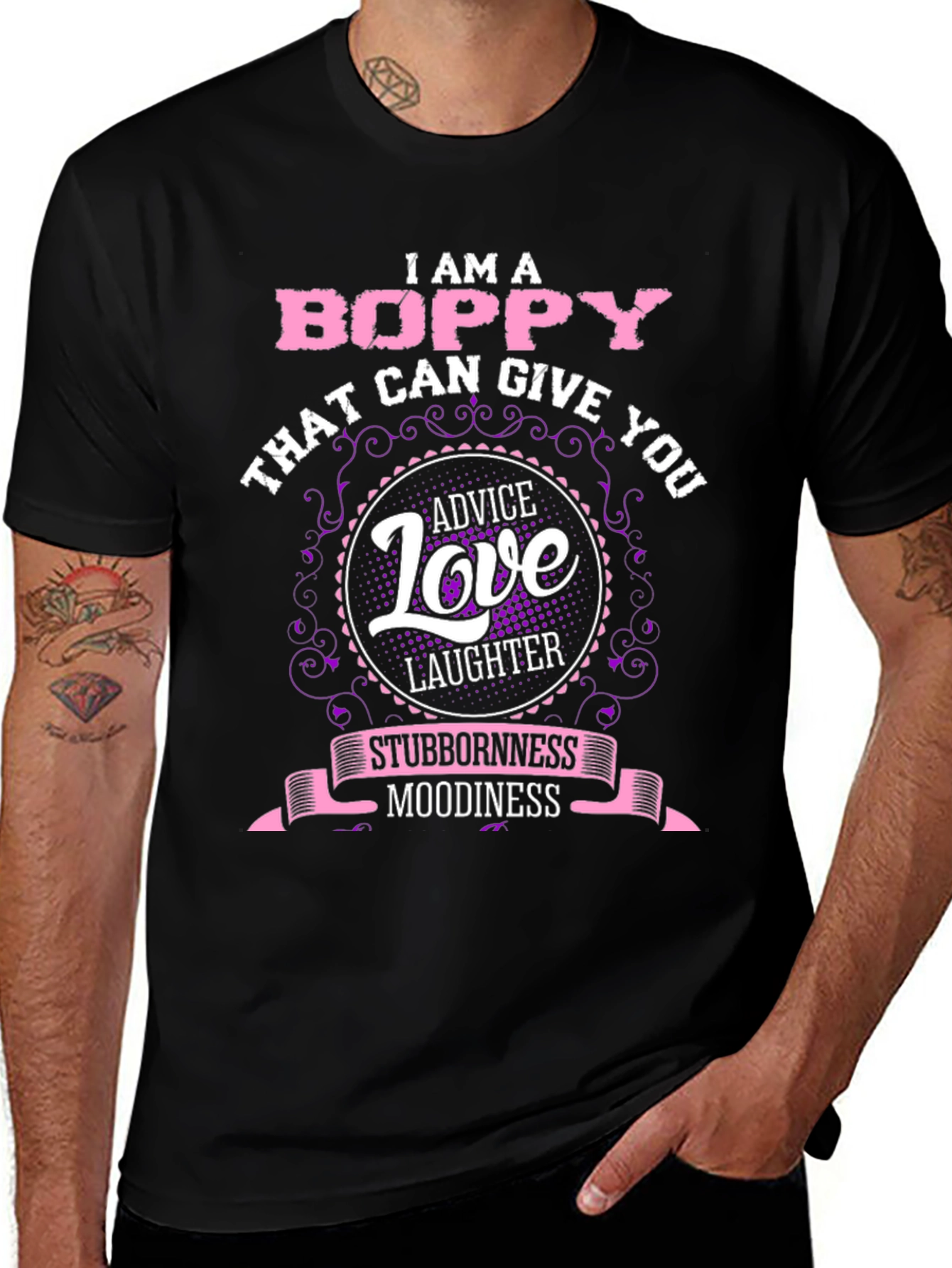 I am a Boppy Graphic T-Shirt Novelty Family Tee