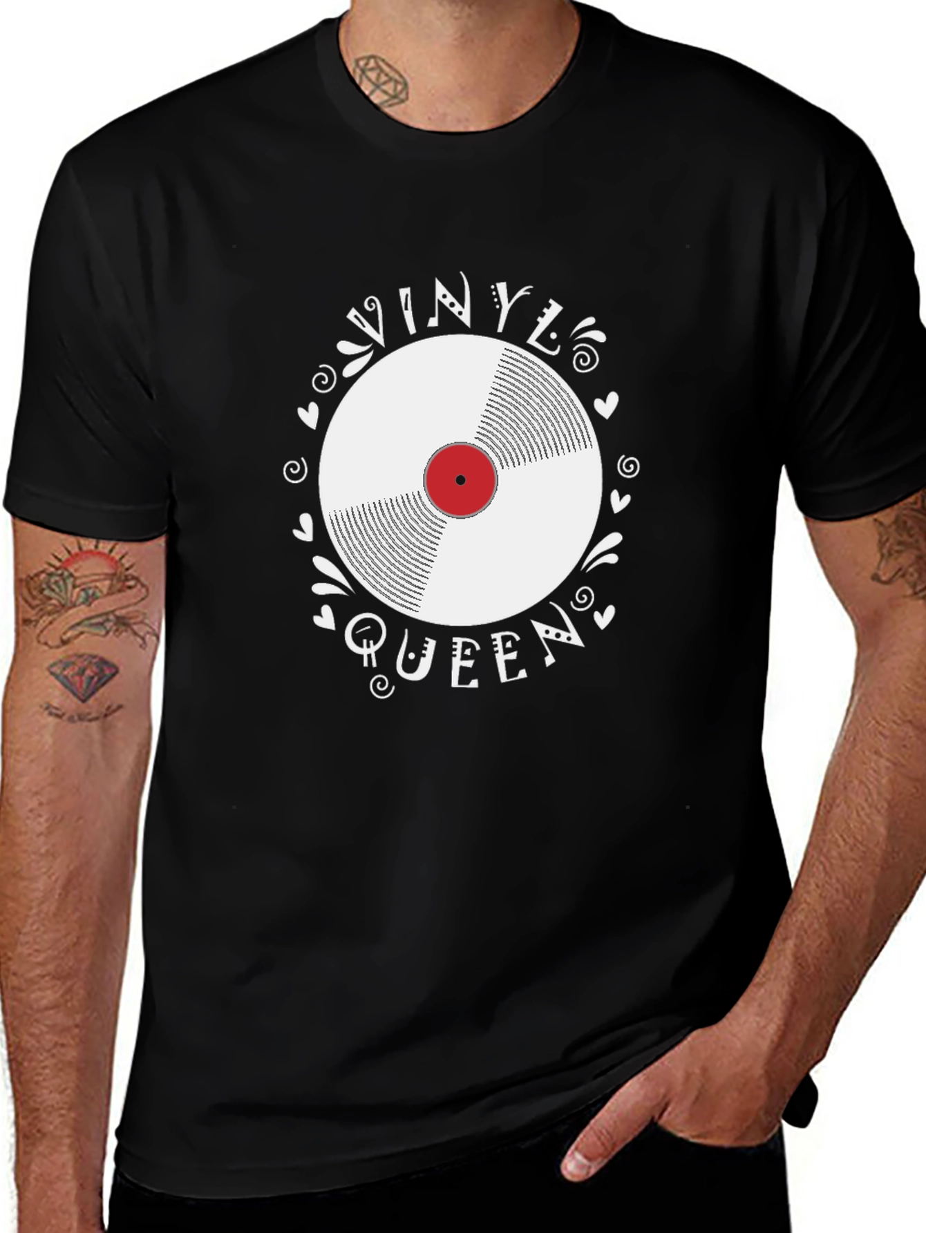 Vinyl Queen Graphic Tee - Music Lover Shirt