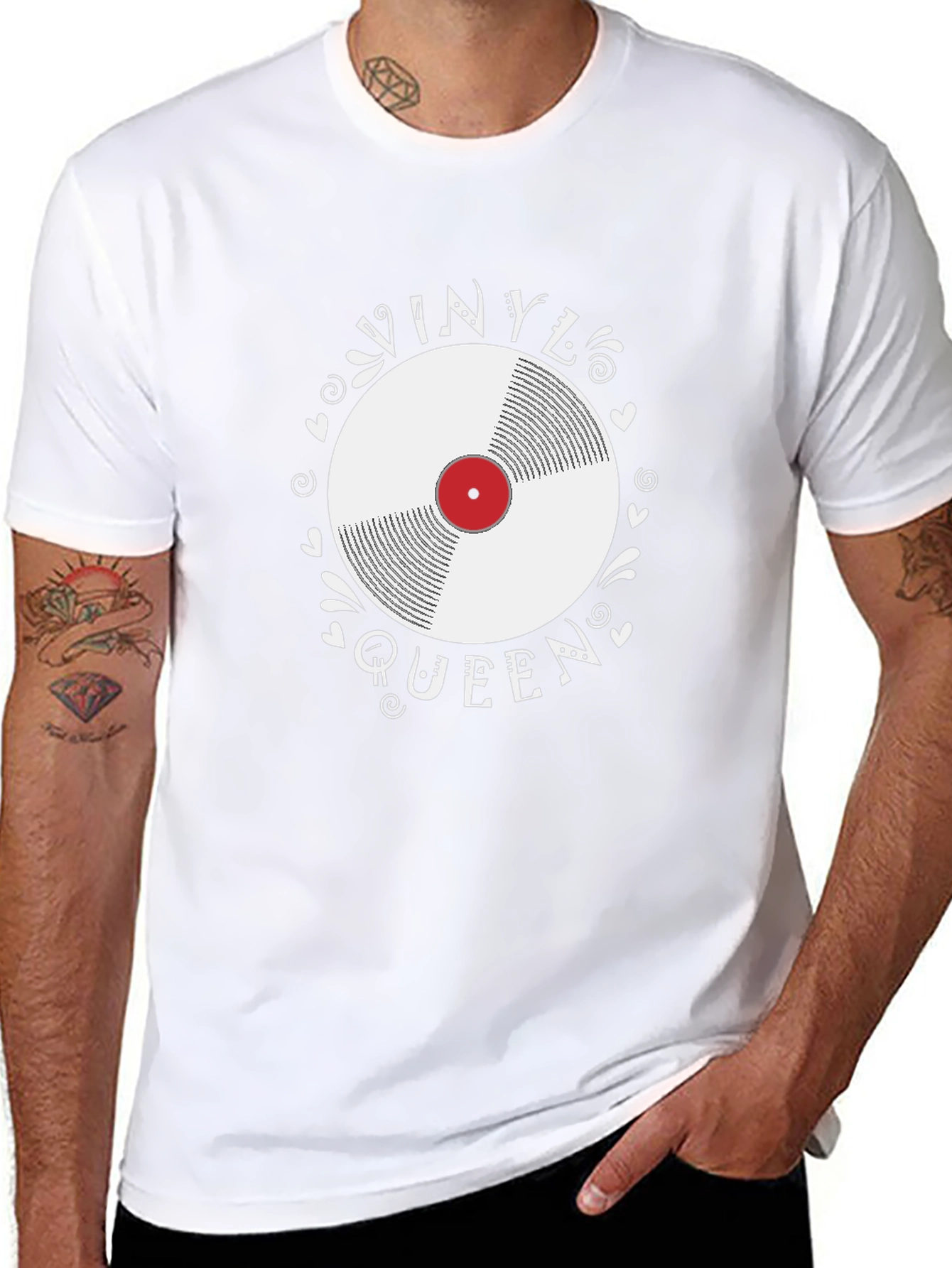 Vinyl Queen Graphic Tee - Music Lover Shirt