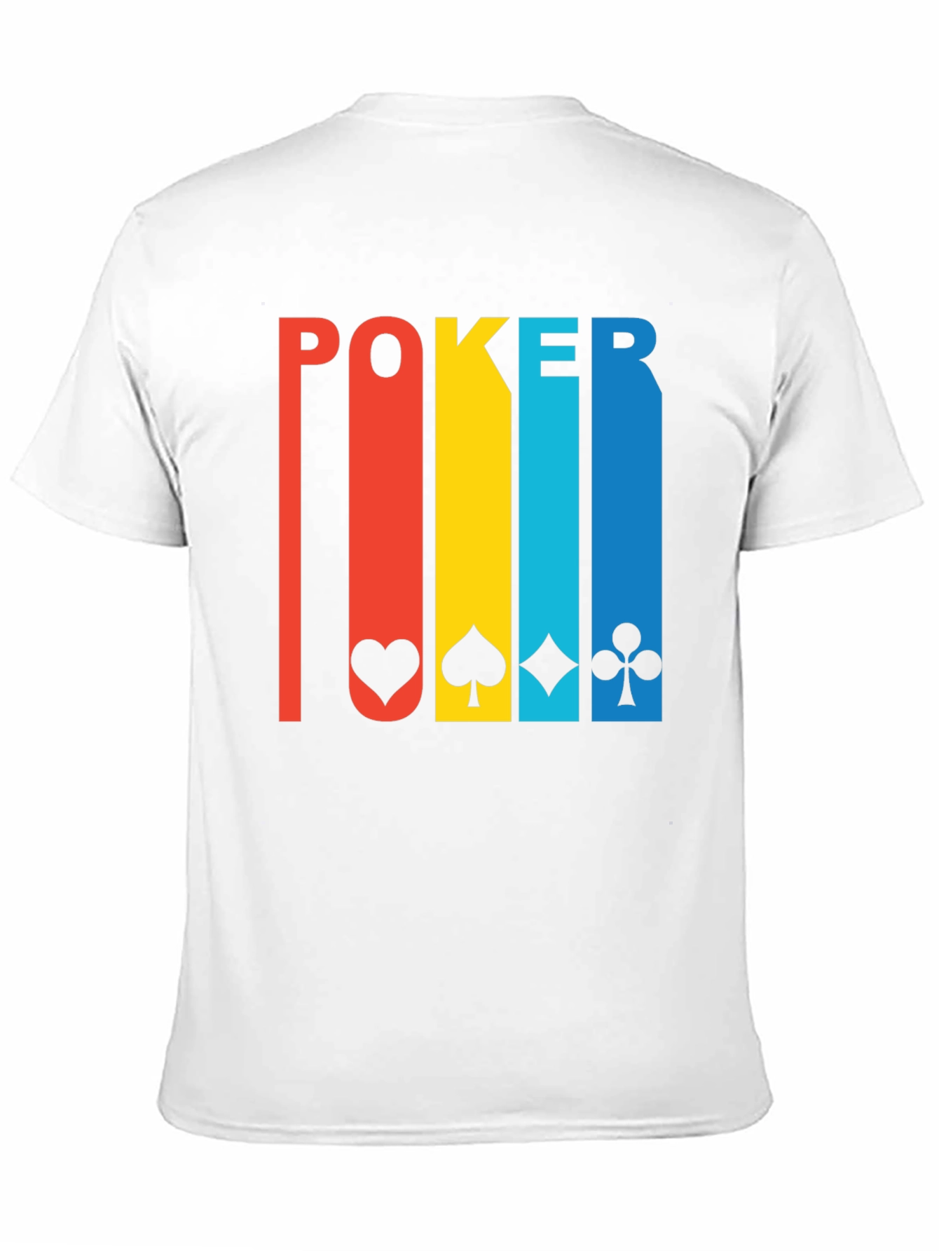 Poker Card Suits Graphic Tee - Lucky Shirt