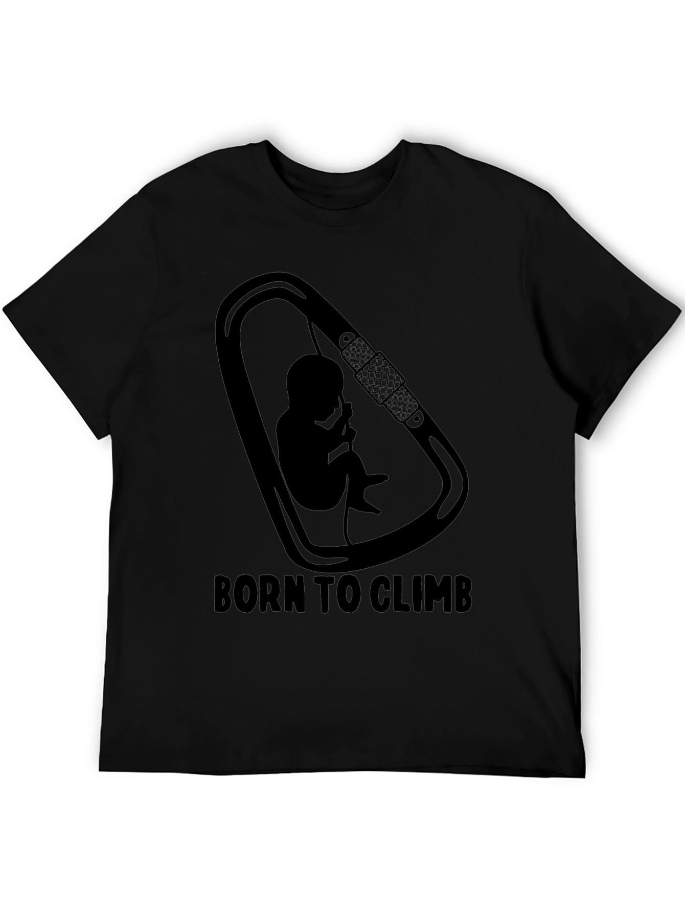 Born To Climb Black Graphic Tee