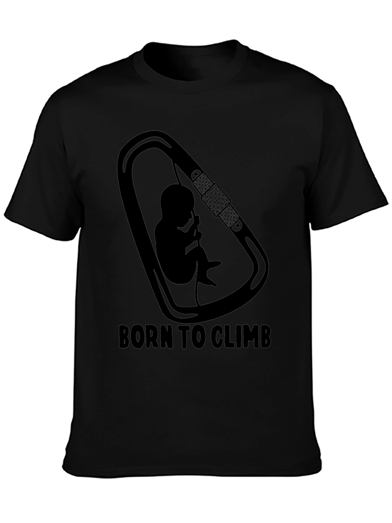 Born To Climb Black Graphic Tee