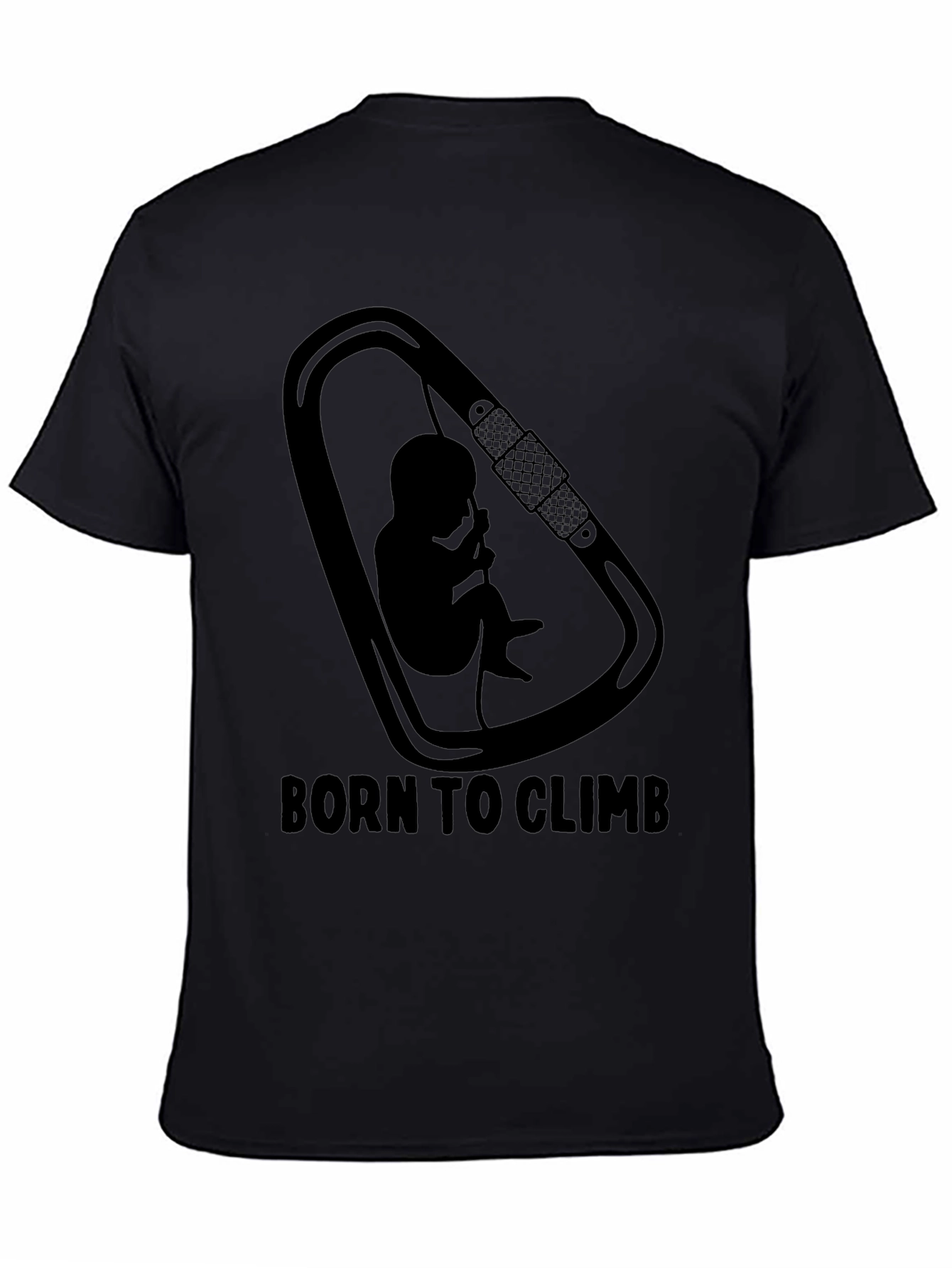Born To Climb Black Graphic Tee