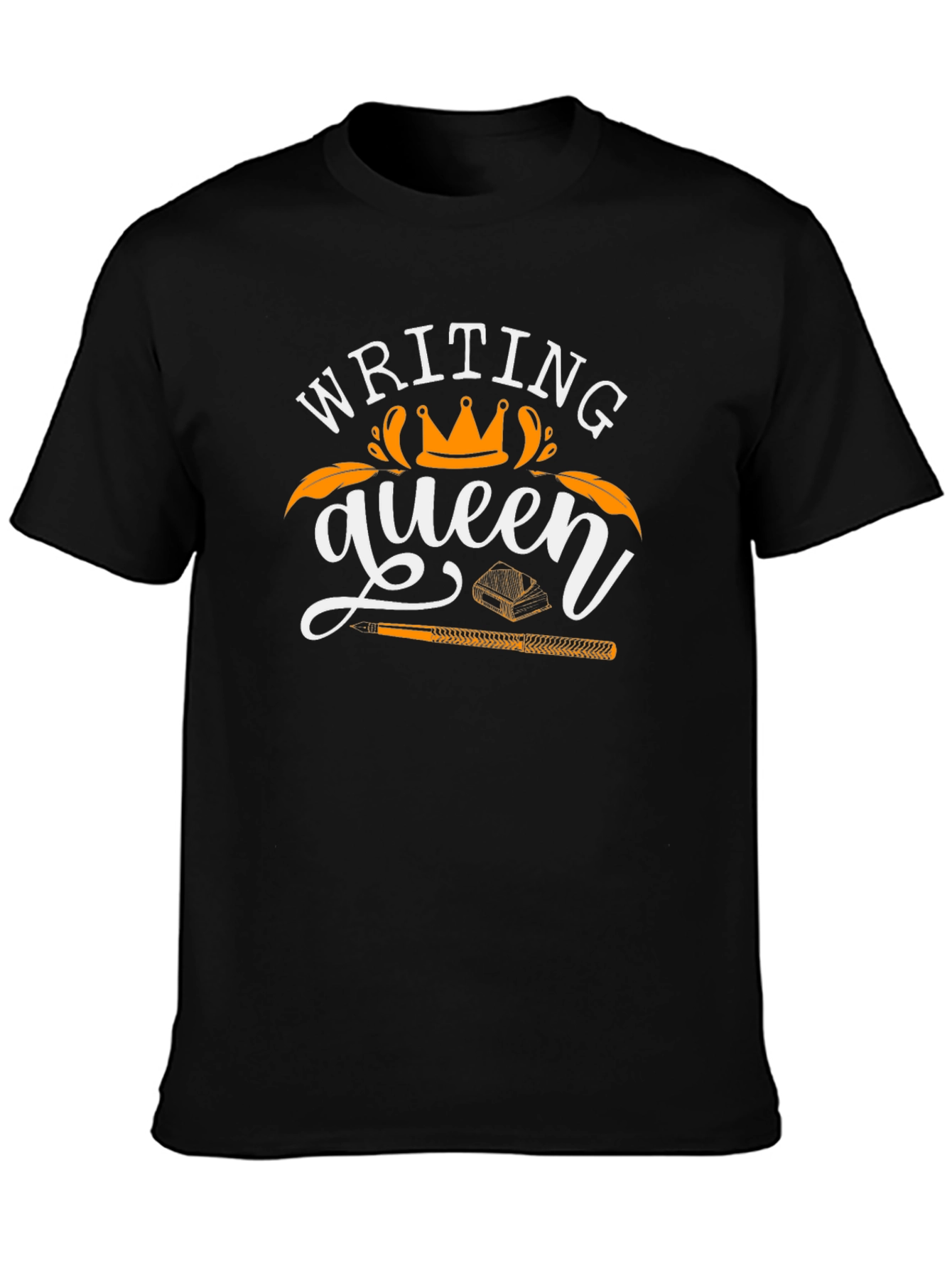Writing Queen Black T-Shirt