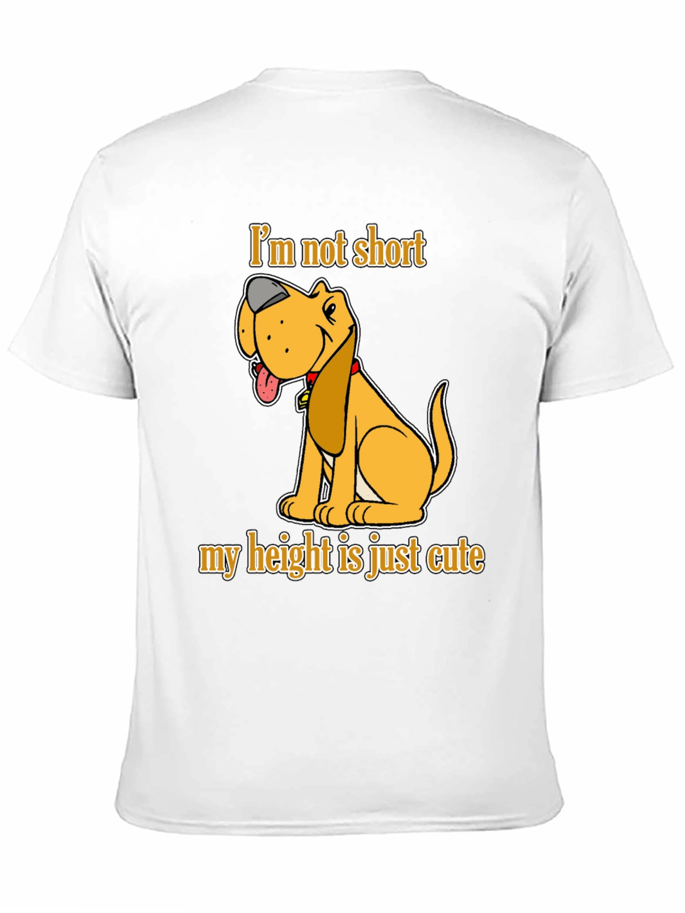 Cute Dog Graphic T-Shirt - Im Not Short