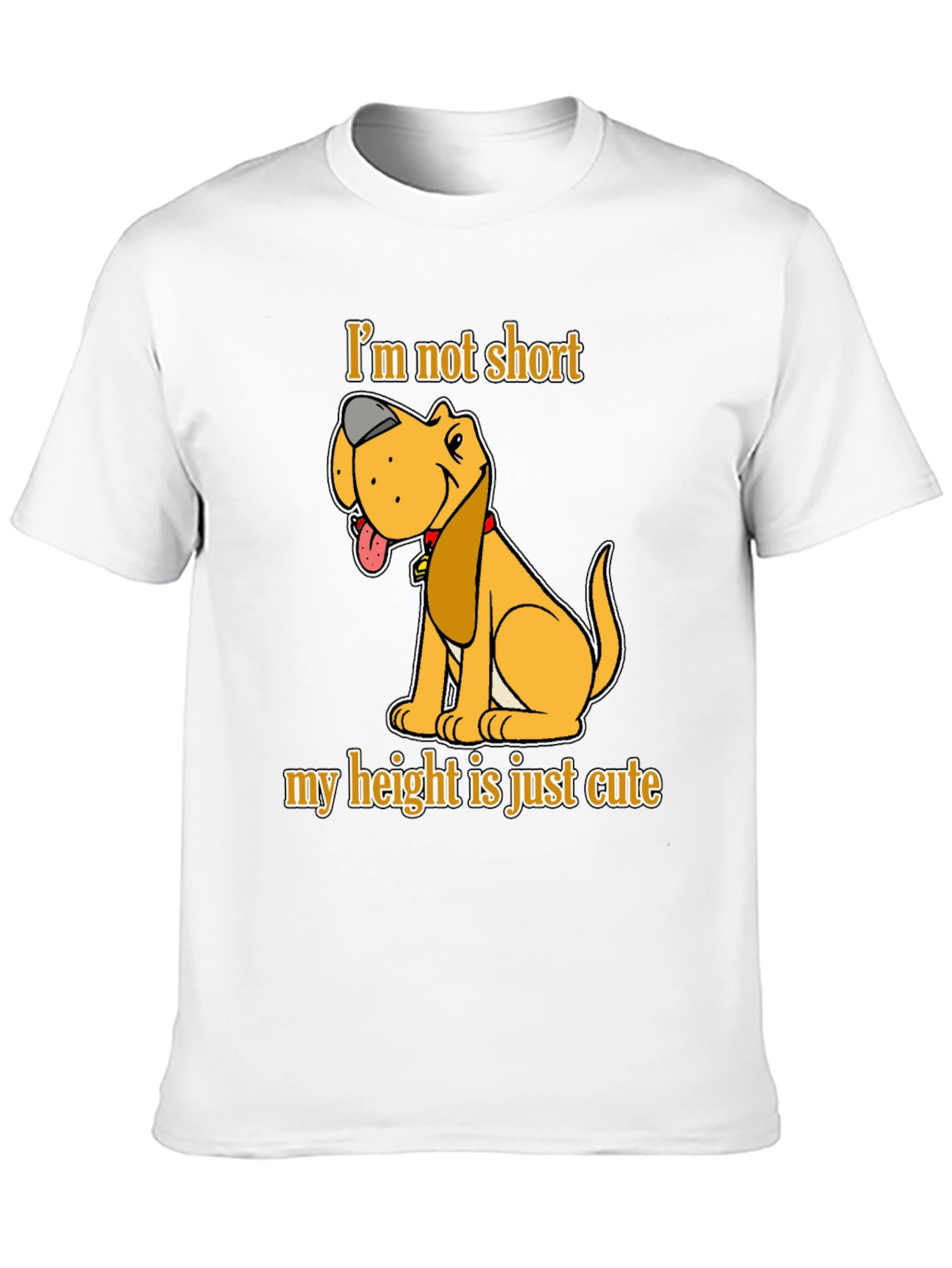Cute Dog Graphic T-Shirt - Im Not Short