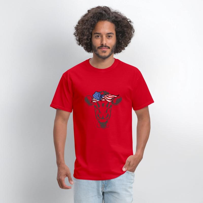 Humorous Cow Bandana Sarcastic Illustration Pun