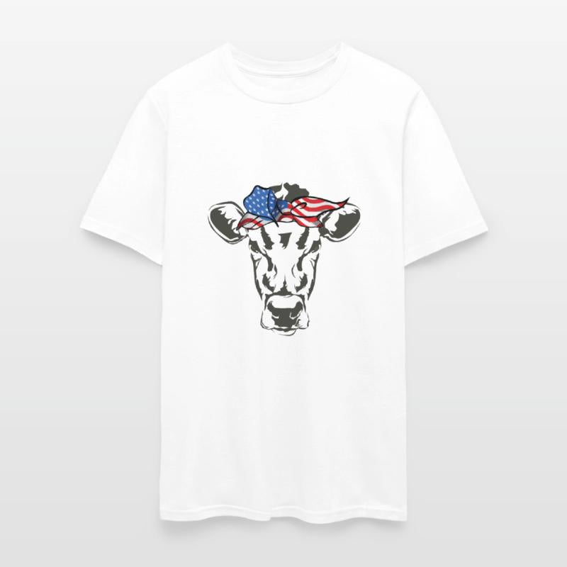Humorous Cow Bandana Sarcastic Illustration Pun