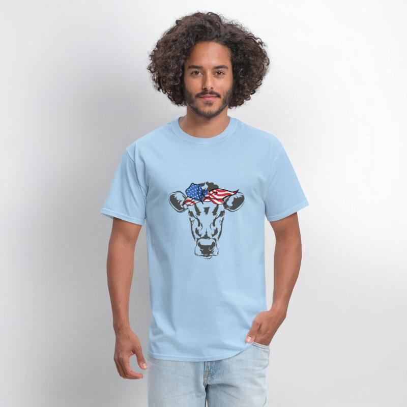 Humorous Cow Bandana Sarcastic Illustration Pun