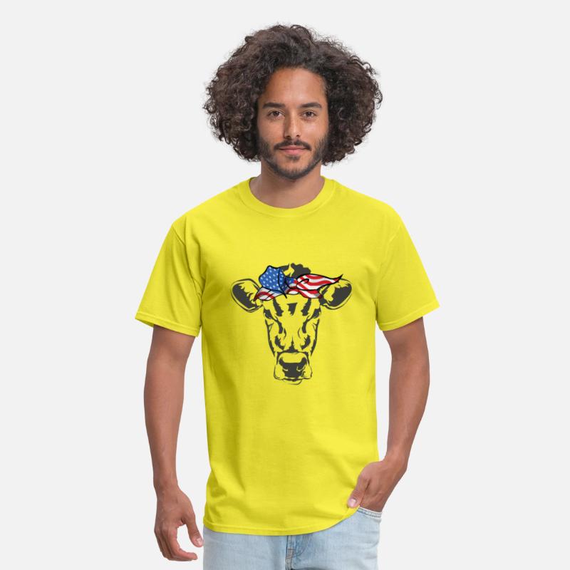 Humorous Cow Bandana Sarcastic Illustration Pun