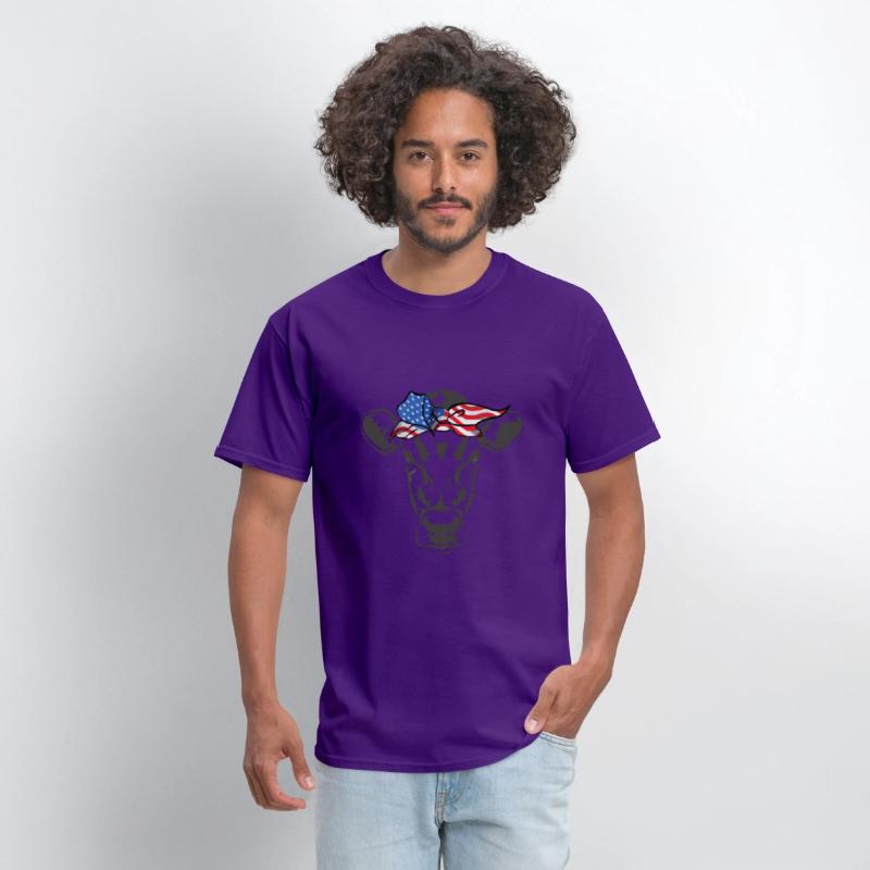 Humorous Cow Bandana Sarcastic Illustration Pun