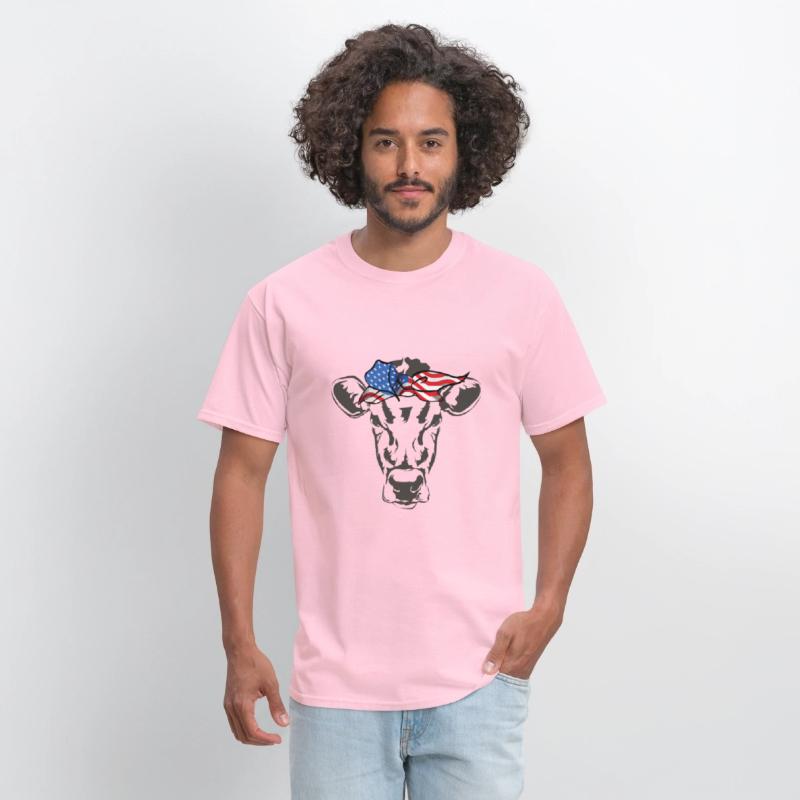 Humorous Cow Bandana Sarcastic Illustration Pun