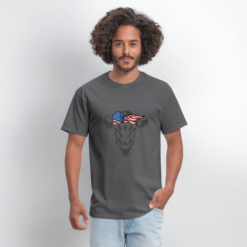 Humorous Cow Bandana Sarcastic Illustration Pun