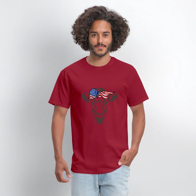 Humorous Cow Bandana Sarcastic Illustration Pun