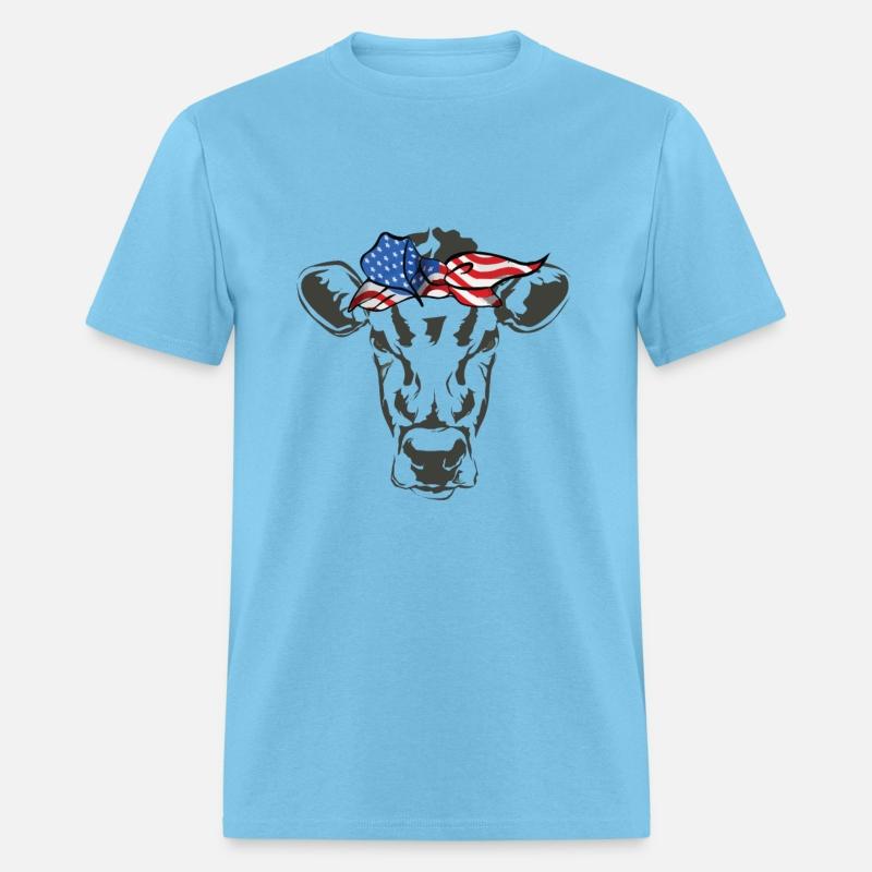 Humorous Cow Bandana Sarcastic Illustration Pun