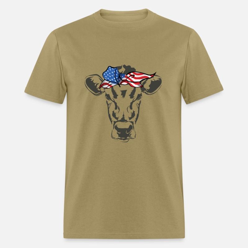 Humorous Cow Bandana Sarcastic Illustration Pun
