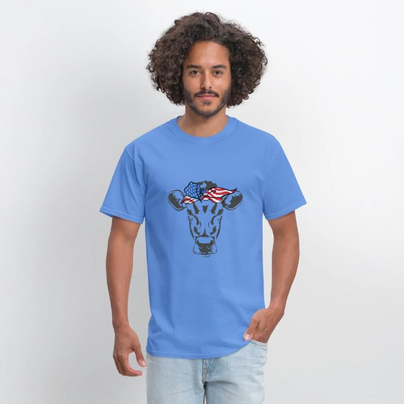 Humorous Cow Bandana Sarcastic Illustration Pun