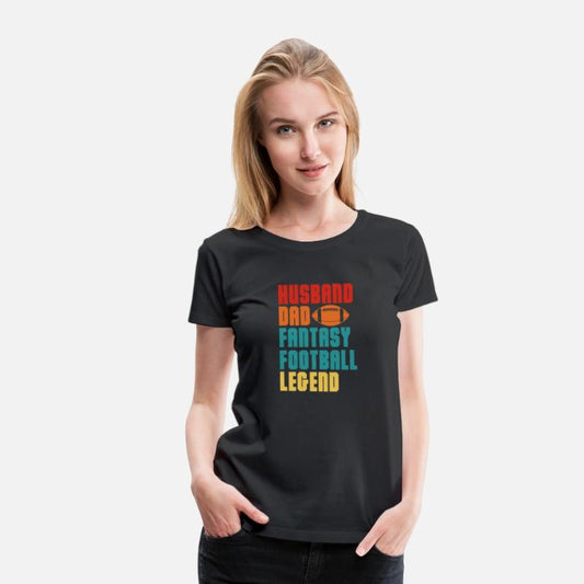 Husband Dad Fantasy Football Legend Retro