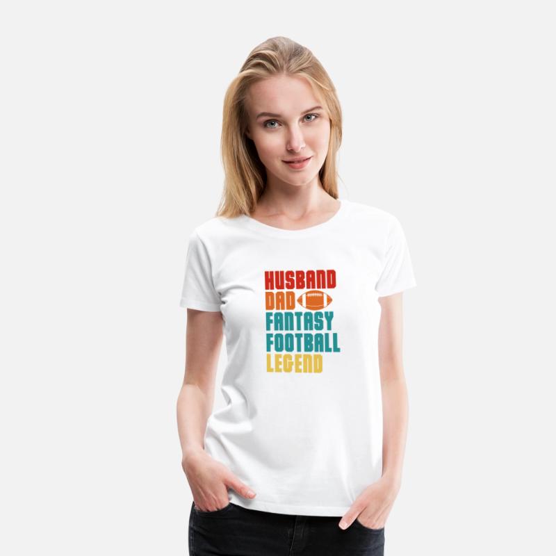 Husband Dad Fantasy Football Legend Retro