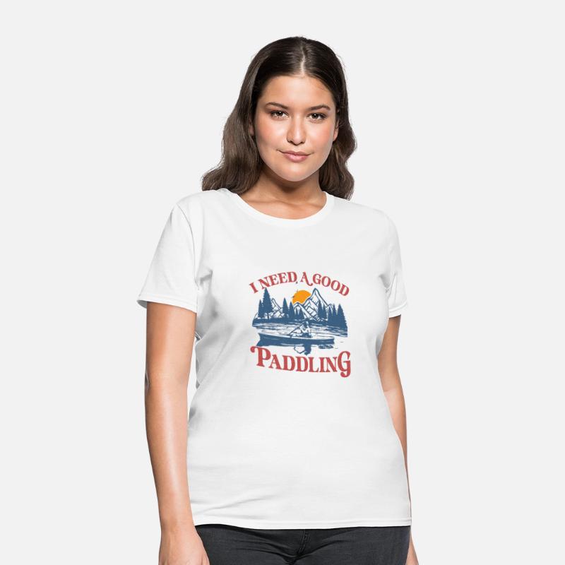 I Need A Good Paddling Retro Sunset Canoe Kayaking