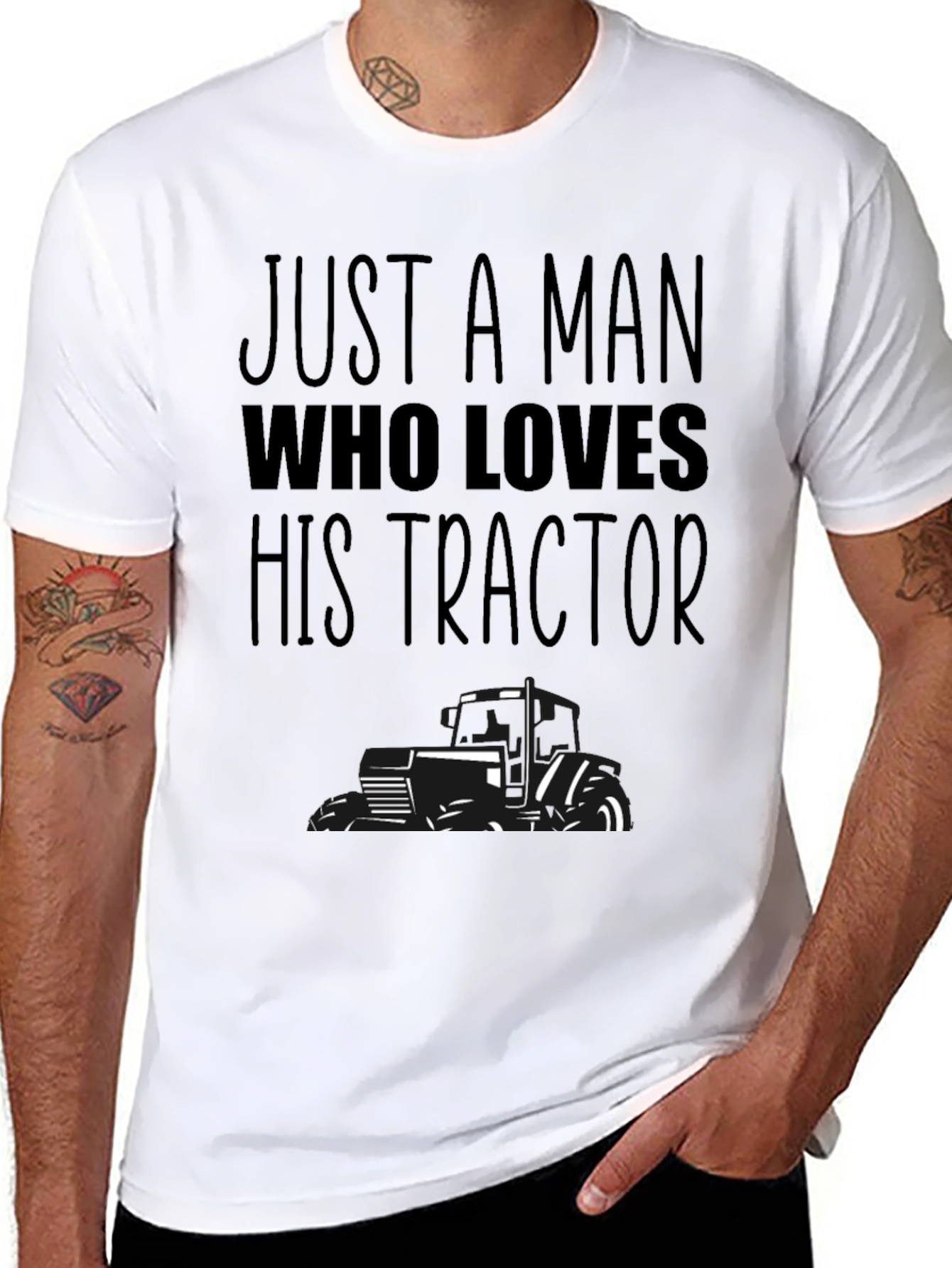 Just A Man Who Loves His Tractor T-Shirt